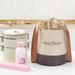 Thermal Insulated Round Lunch Bag With Drawstring & Handles_maomaolike.com