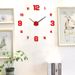 Luminous Diy Wall Clock Personalized Household Punch-free Decorative Wall Sticker Clock Acrylic Clock Simple Digital Wall Clock_maomaolike.com