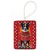 Border Collie Holiday Christmas Porcelain Ornament Christmas Tree Hanging Decorations For Home Christmas Holiday, Rectangle, Gift, Multicolor_maomaolike.com