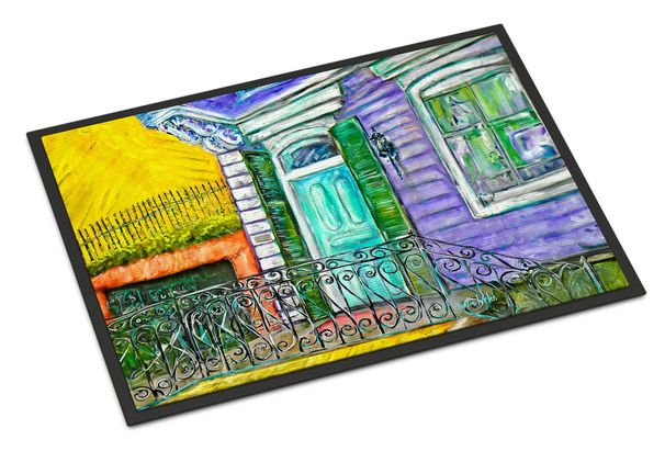 The House Next Door Doormat Front Door Mat Indoor Outdoor Rugs For Entryway, Non Slip Washable Low Pile, 24H X 36W_maomaolike.com