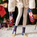 Christmas stocking Lady Wholesale with velvet thickened warm coral velvet red socks Christmas gift Elk floor socksChristmas sock _maomaolike.com