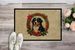 Bernese Mountain Dog Christmas Flowers Doormat Front Door Mat Indoor Outdoor Rugs For Entryway, Non Slip Washable Low Pile, 24H X 36W_maomaolike.com