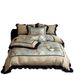 Vintage Style Pastoral Floral Ultra-Soft Warm Bedding With High-End Feel Tencel Cotton Brushed Four-Piece Set Rhine Manor_maomaolike.com