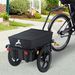 Bicycle Cargo Trailer With Removable Box And Waterproof Cover, Bike Wagon Trailer With Two 16in Wheels_maomaolike.com
