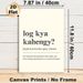 Desi Phrase "Log Kya Kahengy?" Painting Poster, Minimalist Typography Poster, Humorous Relatable Desi Phrase Design, Ideal For Home, Living Room_maomaolike.com