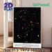 Hubble Ultra-Deep Field Space Galaxy Painting Poster, Vivid Cosmic Scene With Distant Galaxies Poster, Informative Astronomical Decor Ideal For Home_maomaolike.com