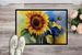 Sunflowers In Watercolor Doormat Front Door Mat Indoor Outdoor Rugs For Entryway, Non Slip Washable Low Pile, 24H X 36W_maomaolike.com