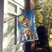 Akita Happy Birthday House Flag Large Porch Sleeve Pole Decorative Outside Yard Banner Artwork Wall Hanging, Polyester, House Size, Multicolor_maomaolike.com