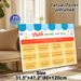 Thai Month And Day Painting Poster, Bright Educational Chart Poster, Helps Master Thai Month Vocabulary With Phonetic Guides, Ideal For Language Study_maomaolike.com
