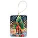 Rhodesian Ridgeback Christmas Porcelain Ornament Christmas Tree Hanging Decorations For Home Christmas Holiday, Rectangle, Gift, Multicolor_maomaolike.com