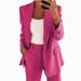 Women's new fashion button slim lapel cardigan temperament blazer suit_maomaolike.com