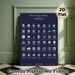 West African Adinkra Symbols Painting Poster, Monochrome Traditional Symbol Collection Poster, Cultural Educational Decor With Clear Symbolic_maomaolike.com