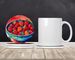 Colorful Strawberries Large Sandstone Coasters Pack Of 4 Absorbent Round Coasters Decor Gifts For Men Or Women, 4 In, Multicolor_maomaolike.com