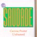 Saudade Typography Painting Poster, Vibrant Bold Minimalist Typographic Poster, Eye-catching Word Art Decor Idea For Living Room, Bedroom, Office_maomaolike.com