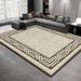 Living Room Rug,Large Rug,Oversized, Gold Leaves Design,Bedroom Rug,Soft And Thick, Machine Washable, Thickened Rug, Bedside Rug,Decorative Indoor Rug_maomaolike.com