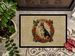 Basenji Christmas Flowers Doormat Front Door Mat Indoor Outdoor Rugs For Entryway, Non Slip Washable Low Pile, 24H X 36W_maomaolike.com