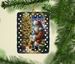 English Bulldog And Santa Claus Porcelain Ornament Christmas Tree Hanging Decorations For Home Christmas Holiday, Rectangle, Gift, Multicolor_maomaolike.com