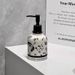 Medieval Style Ceramic Bottle, Flower And Bird Design Lotion Bottle, Homestay Hotel Design Hand Sanitizer Bottle_maomaolike.com