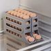 2pcs Kitchen Eggs Organizer 4-layer Slide Refrigerator Eggs Rack_maomaolike.com