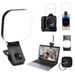 Magnetic Clip-On Video Light: Rechargeable, 3 Modes & 5 Brightness, For Phone/Tablet/Laptop/Camera - Ideal For Selfie, Makeup, Streaming & Video Calls_maomaolike.com