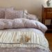 2026 Spring New All-Cotton Double-Layer Gauze Ruched Lace Style Four-Piece Set Bed Sheet Duvet Cover Pillowcase_maomaolike.com