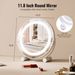 VEVOR 12' Vanity Mirror With Lights LED Makeup Round W/ Smart Touch For Bedroom_maomaolike.com