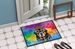 Rottweiler Hippie Dawg Doormat Front Door Mat Indoor Outdoor Rugs For Entryway, Non Slip Washable Low Pile, 24H X 36W_maomaolike.com