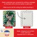 Donskoy Don Sphynx Cat By The Christmas Tree Porcelain Ornament Christmas Tree Hanging Decorations For Home Christmas Holiday, Rectangle, Gift, Multicolor_maomaolike.com