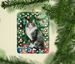 Norwegian Forest Cat By The Christmas Tree Porcelain Ornament Christmas Tree Hanging Decorations For Home Christmas Holiday, Rectangle, Gift, Multicolor_maomaolike.com