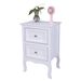 Night Stand Nightstands Large Size White Country Style Two-Tier Night Stand Nightstands_maomaolike.com