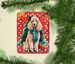 Poodle Christmas Porcelain Ornament Christmas Tree Hanging Decorations For Home Christmas Holiday, Rectangle, Gift, Multicolor_maomaolike.com