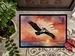Pelican Fiery Sunset Doormat Front Door Mat Indoor Outdoor Rugs For Entryway, Non Slip Washable Low Pile, 24H X 36W_maomaolike.com