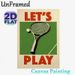 Tennis Themed Painting Poster, Vintage Retro Style Tennis Racket & Ball Poster, Eye-catching Sports-inspired Decor Ideal For Home Gym, Game Room And_maomaolike.com