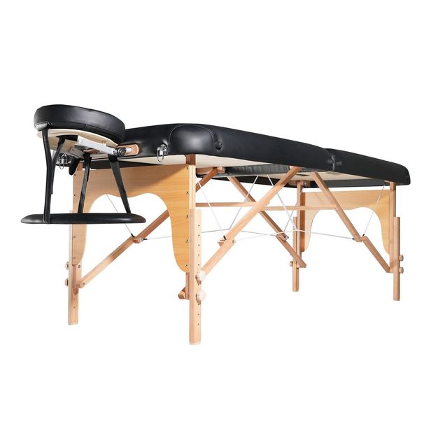 VEVOR Professional Wide Massage Table 30" W, Heavy Duty Folding Massage Table, 8-Level Height Adjustable Facial Salon Tattoo Bed, Portable Spa Table With Headrest, Hand Pallet & Carrying Bag, 750LBS_maomaolike.com