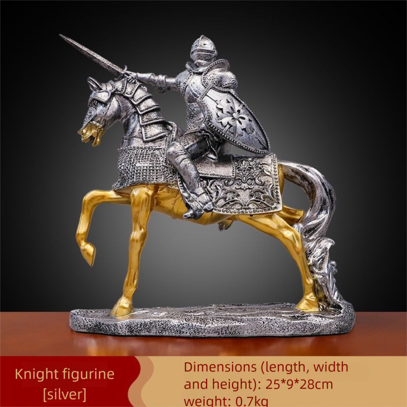 Nordic Victory Armor Creative Craft Office Decoration Vintage Medieval Knight Model Ornament_maomaolike.com