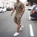 Men's short-sleeved shorts two-piece sports and leisure suit_maomaolike.com