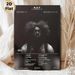 R.A.T LA MANO 1.9 Album Tracklist Painting Poster, Dark Monochrome Portrait With Tracklist Poster, Stylish Music-themed Wall Decor For Home Music_maomaolike.com