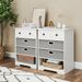 4-Drawer Dresser Modern Chest Storage Organizer With Open Shelves_maomaolike.com