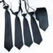Unisex Black free JK tie cotton hand tie pullover lazy leather band formal dress Academy day uniform tie woman_maomaolike.com