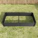 Raised Garden Bed Outdoor, 6×3×1ft , Metal Raised Rectangle Planter Beds For Plants, Vegetables, And Flowers - Black_maomaolike.com