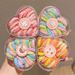 Unisex Children's rubber bands do not hurt the hair colorful boxed lace rubber bands girls high elastic hair tie baby headband hair ring_maomaolike.com