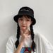 Hot Sale Simple Embroidery Bucket For Women Solid Color Cotton Fisherman Cap Men Outdoor Travel Panama Basin Hat_maomaolike.com