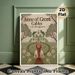Anne Of Green Gables Painting Poster, Vintage Pastoral Style Poster, Nostalgic Literary-inspired Design Featuring Girl Facing Countryside House With_maomaolike.com