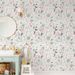 Soft Floral Peel & Stick Wallpaper – Romantic Pink Botanical, Removable, Waterproof, Renter Friendly Decor_maomaolike.com