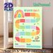 Rainbow Themed Reward Chart Painting Poster, Soft Watercolor Style Colorful Track Poster, Practical Tool To Track Progress And Encourage Positive_maomaolike.com