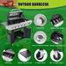 Propane Grill 4 Burner Barbecue Grill Stainless Steel Gas Grill With Side Burner And Thermometer For Outdoor BBQ, Camping_maomaolike.com