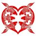 Chinese Folk Custom Lucky Fortune Koi Fish Paper-cut Finished Transparent Waterproof Sunproof Self-adhesive Glass Door_maomaolike.com