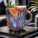 Resin Coffee Mug, Stainless Steel Lining, Hand Wash Only, Reusable, Heat Resistant, Suitable For Home And Office_maomaolike.com
