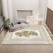 Living Room Rug Large Size Gorgeous Gold Frame Design Bedroom Rug Plush Thickened Machine Washable Thickened Underlay Interior Decorative Rug_maomaolike.com