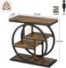 Wood End Table, 4-Tier Side Table With Storage Shelves_maomaolike.com
